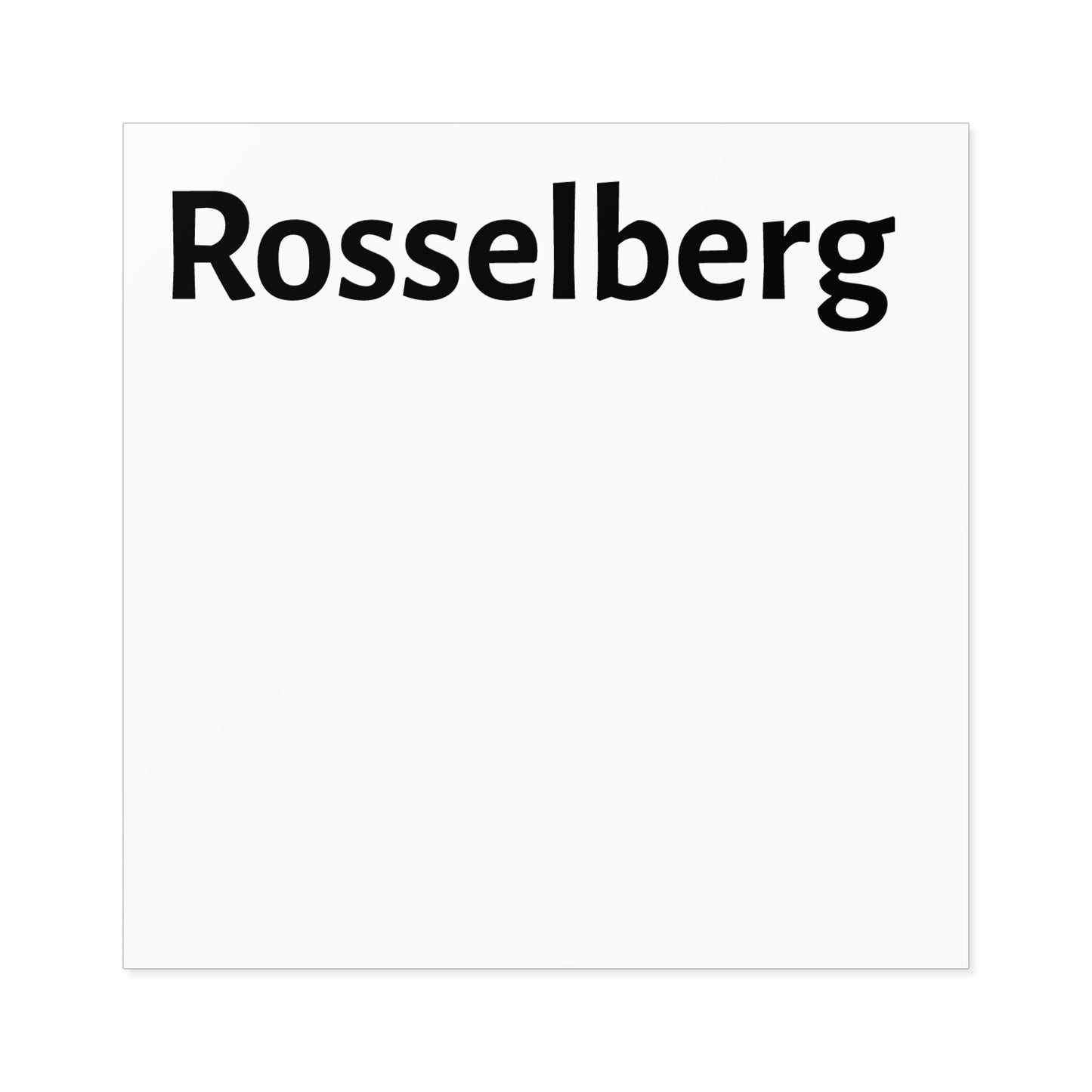 Rosselberg Laminate Stickers