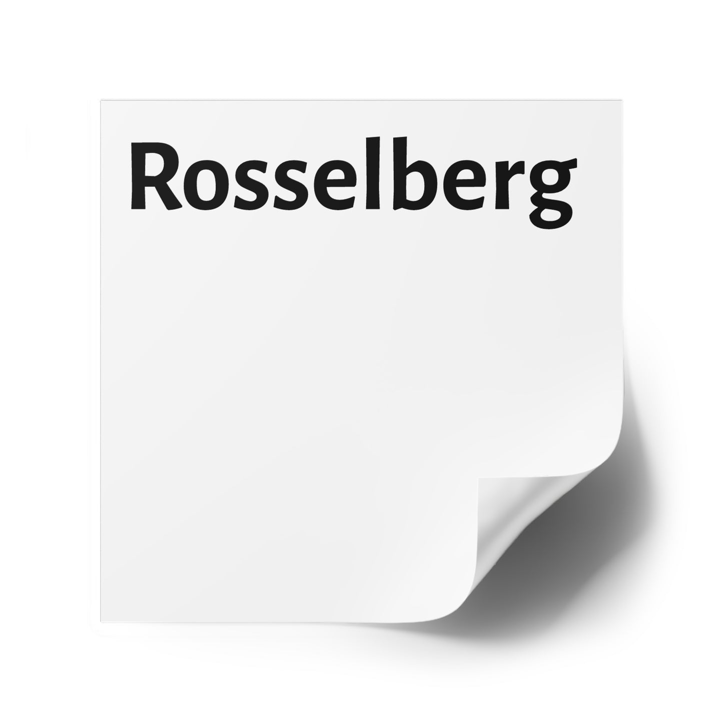 Rosselberg Laminate Stickers