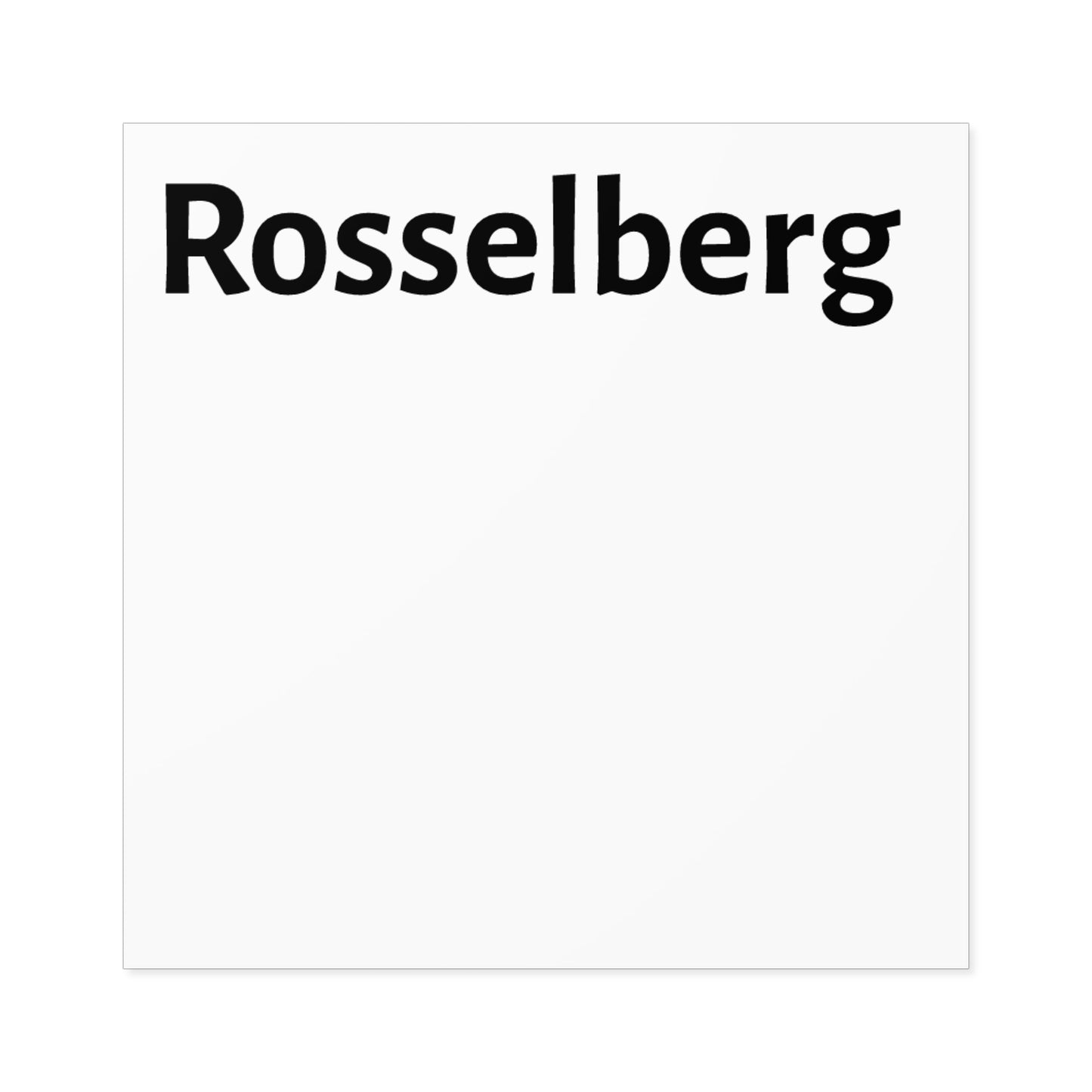 Rosselberg Laminate Stickers